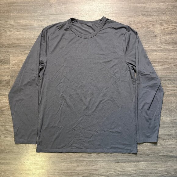 Lululemon Men's The Fundamental Long Sleeve Shirt - Dark Grey - Picture 2 of 5
